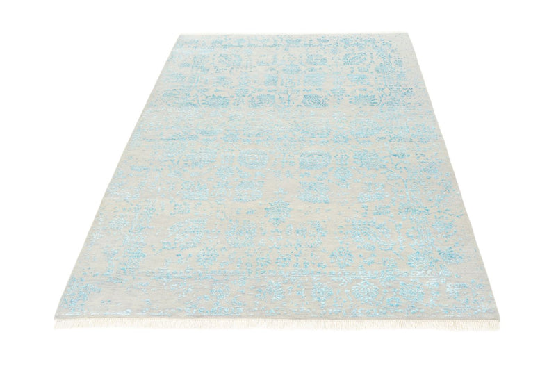 Designer Teppich - 194 x 149 cm - hellgrau
