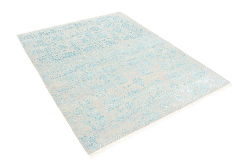 Designer Teppich - 194 x 149 cm - hellgrau