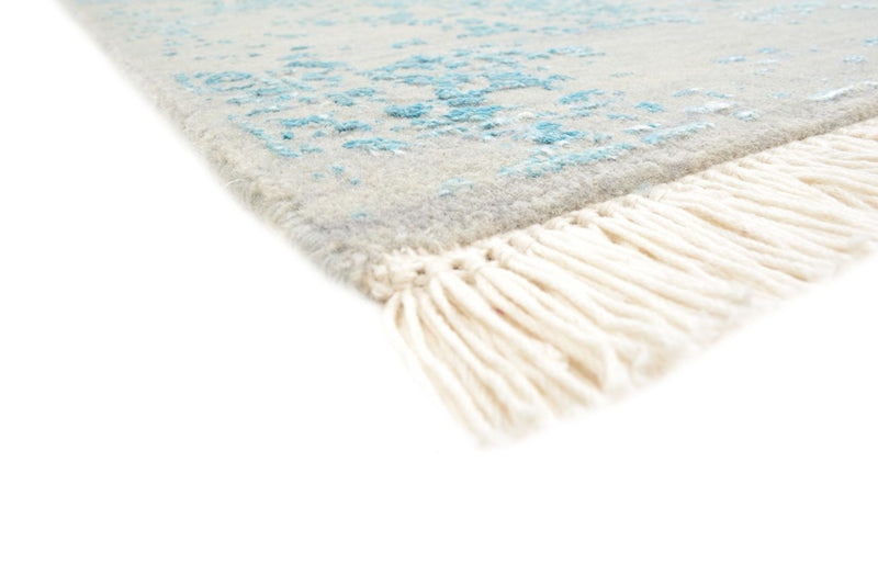 Designer Teppich - 194 x 149 cm - hellgrau