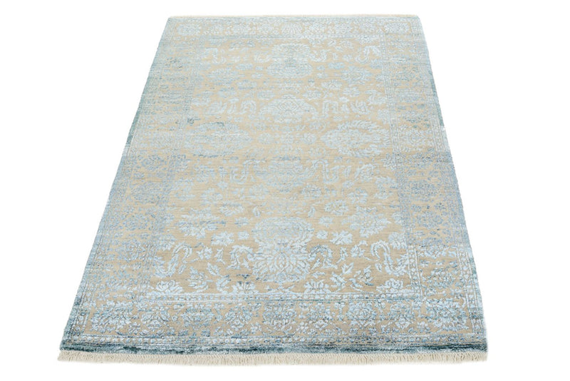 Designer Teppich - 148 x 100 cm - hellblau
