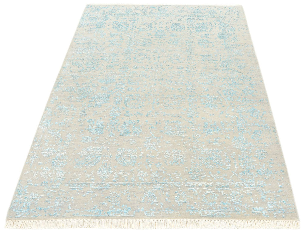 Designer Teppich - 178 x 122 cm - grau