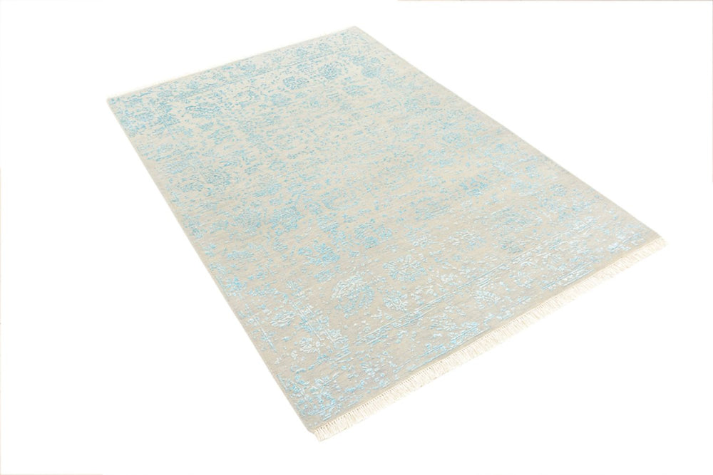 Designer Teppich - 178 x 122 cm - grau