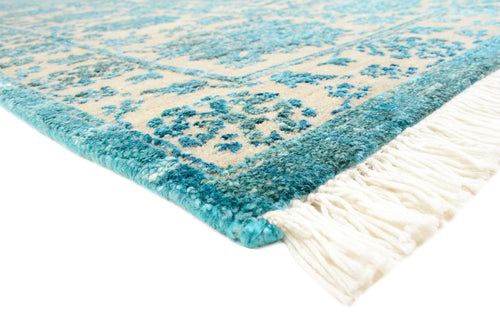 Designer Teppich - 301 x 203 cm - hellblau