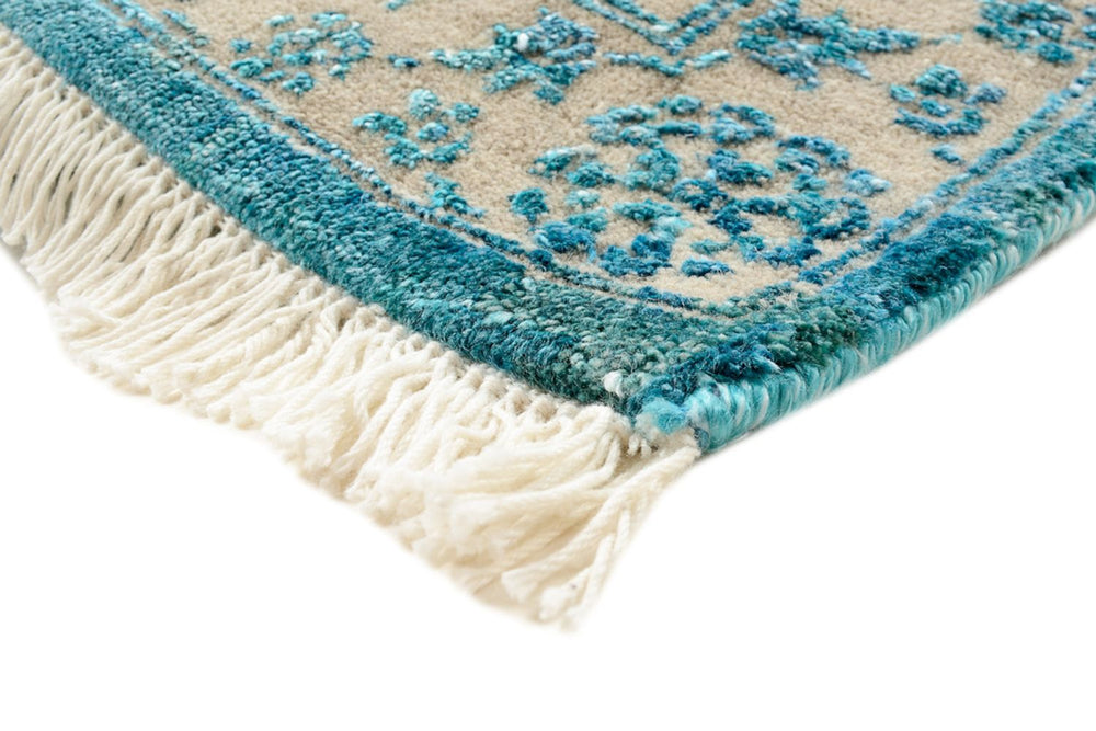 Designer Teppich - 301 x 203 cm - hellblau