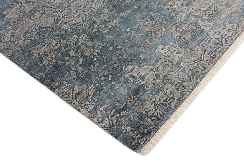 Designer Teppich - 177 x 121 cm - seeblau