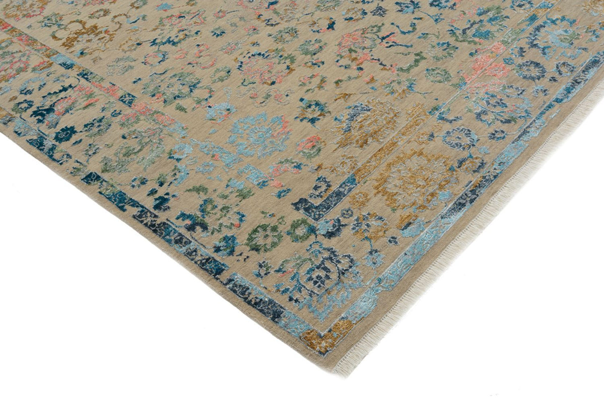 Designer Teppich - 234 x 175 cm - dunkelbeige