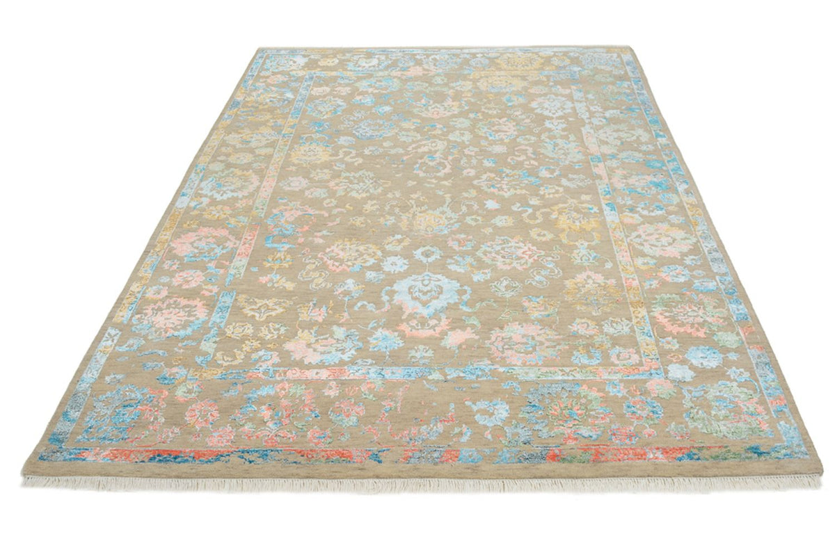Designer Teppich - 234 x 175 cm - dunkelbeige
