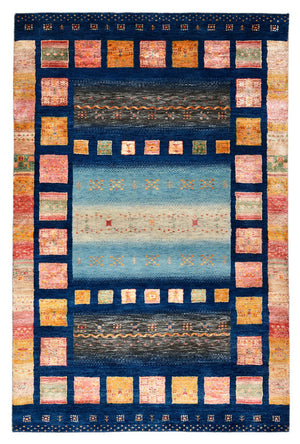 Gabbeh Teppich - Loribaft Indus - 187 x 125 cm - mehrfarbig
