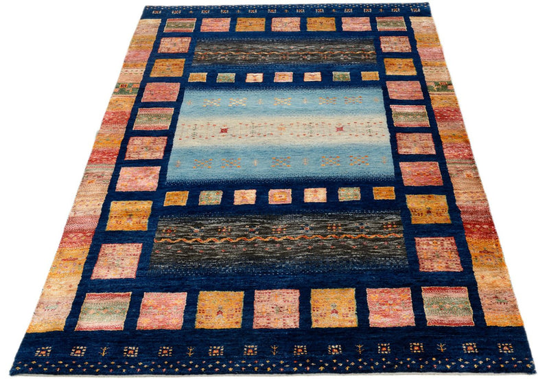 Gabbeh Teppich - Loribaft Indus - 187 x 125 cm - mehrfarbig