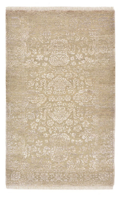 Designer Teppich - 153 x 94 cm - dunkelbeige