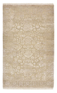 Designer Teppich - 153 x 94 cm - dunkelbeige