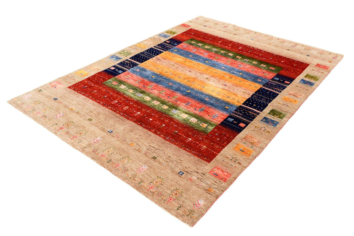Indo Loribaft Teppich 244x173cm - Wollteppich