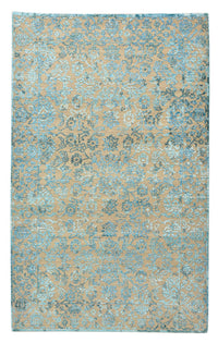 Designer Teppich - 150 x 95 cm - hellblau
