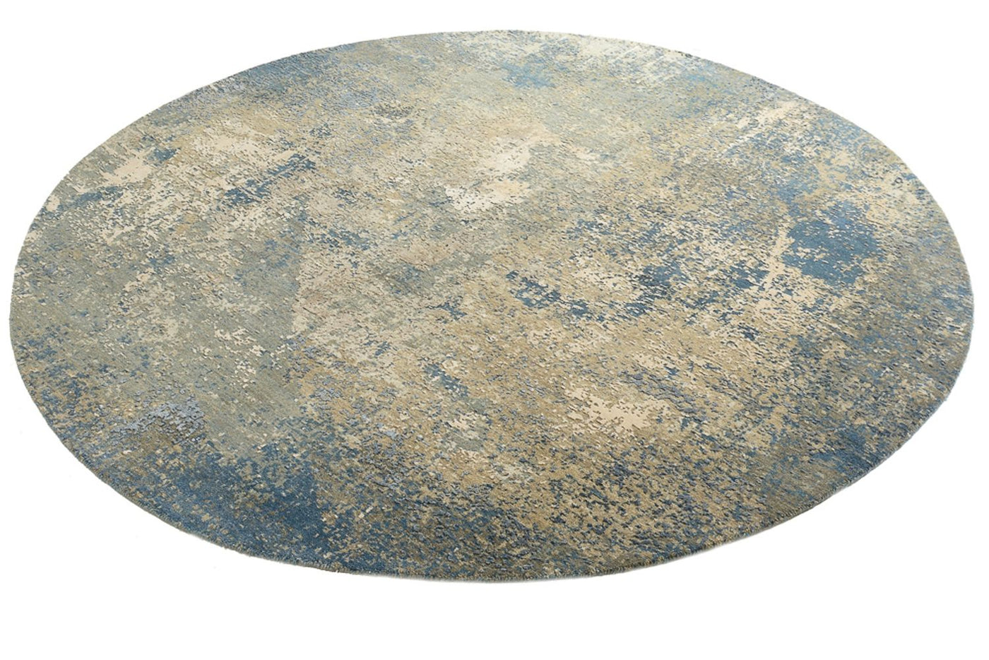 Designer Teppich rund  - 201 x 199 cm - sand