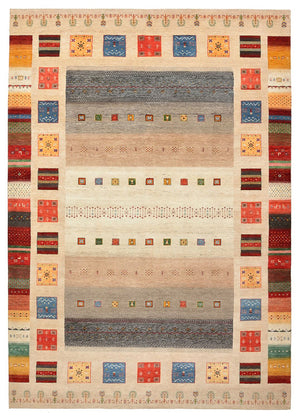 Gabbeh Teppich - Loribaft Indus - 356 x 252 cm - mehrfarbig