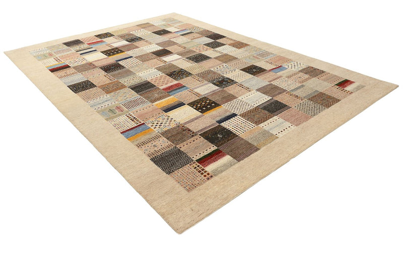 Gabbeh Teppich - Loribaft Indus - 350 x 250 cm - dunkelbeige