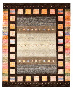 Gabbeh Teppich - Loribaft Indus - 307 x 250 cm - mehrfarbig