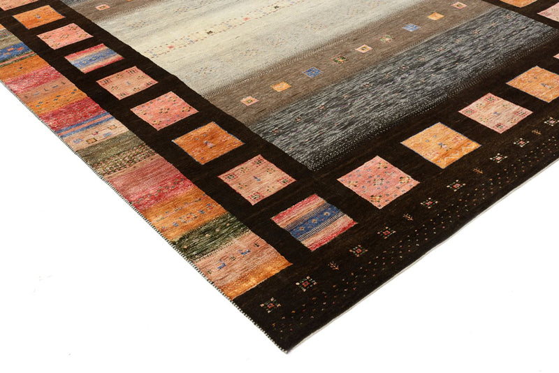 Gabbeh Teppich - Loribaft Indus - 307 x 250 cm - mehrfarbig
