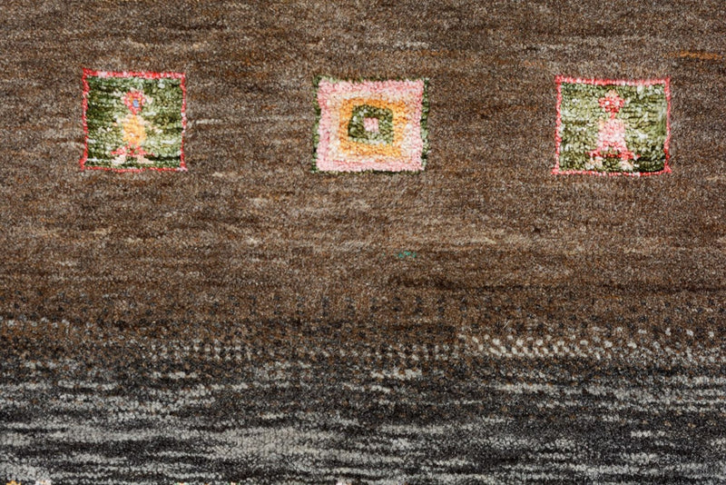 Gabbeh Teppich - Loribaft Indus - 307 x 250 cm - mehrfarbig