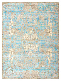 Designer Teppich - 234 x 176 cm - hellblau