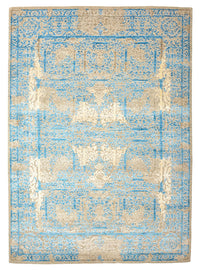 Designer Teppich - 243 x 174 cm - hellblau