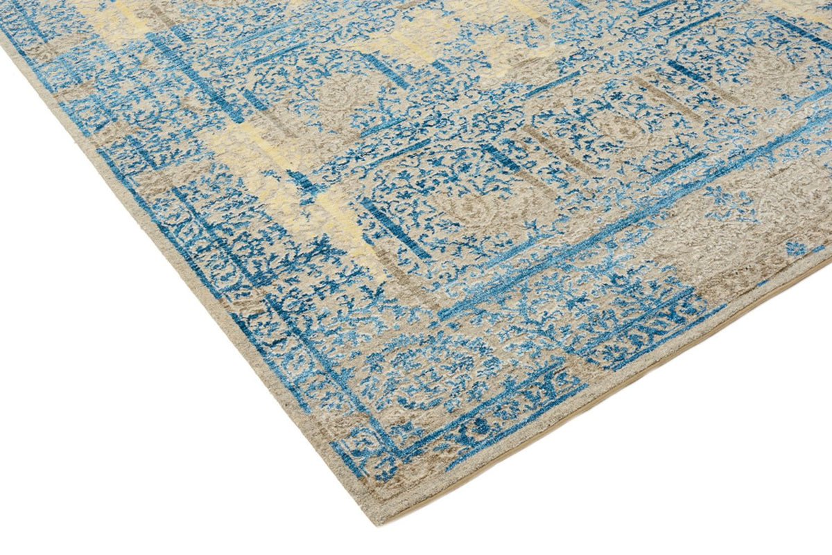 Designer Teppich - 243 x 174 cm - hellblau