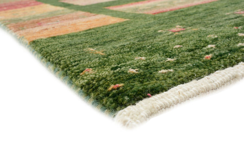 Gabbeh Teppich - Loribaft Indus - 238 x 173 cm - grün