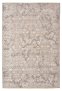 Designer Teppich - 181 x 124 cm - hellgrau