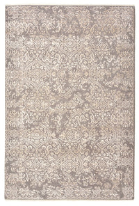 Designer Teppich - 184 x 124 cm - hellgrau