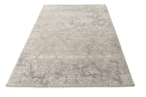 Designer Teppich - 184 x 124 cm - hellgrau