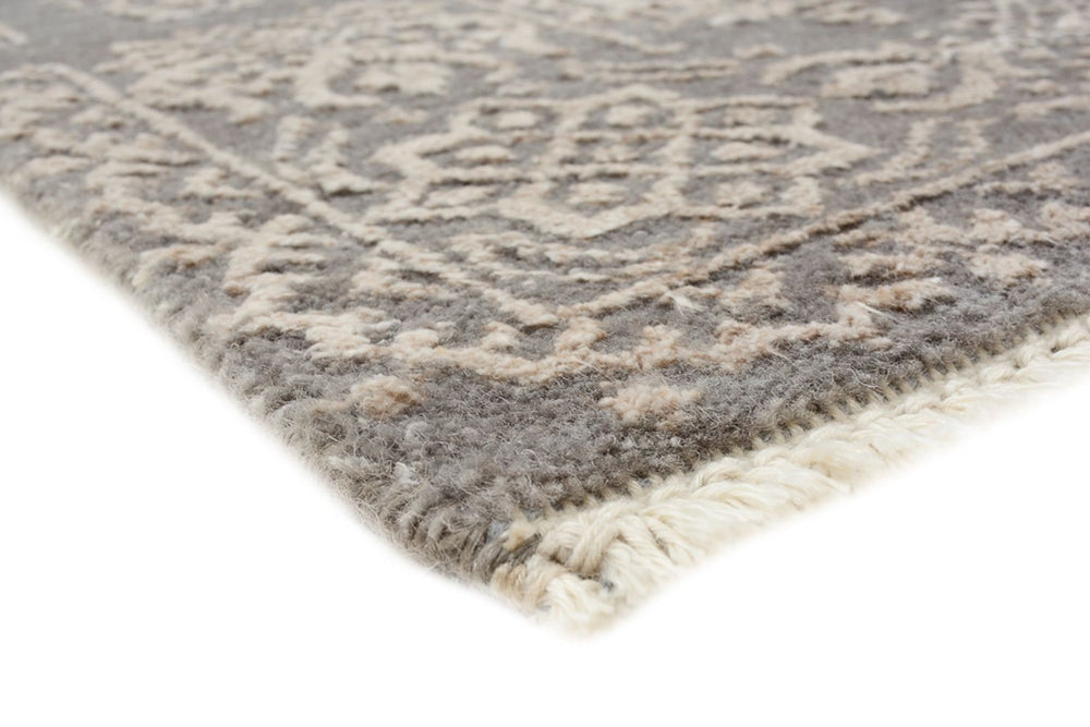 Designer Teppich - 184 x 124 cm - hellgrau