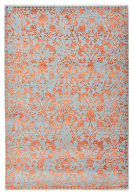 Designer Teppich - 184 x 126 cm - orange