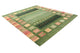 Gabbeh Teppich - Loribaft Indus - 302 x 248 cm - grün