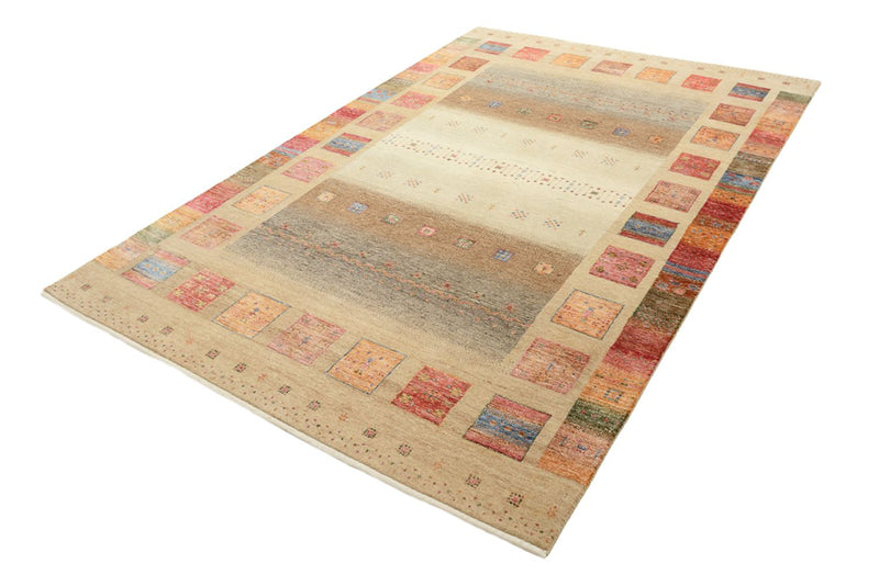Gabbeh Teppich - Loribaft Indus - 255 x 173 cm - dunkelbeige