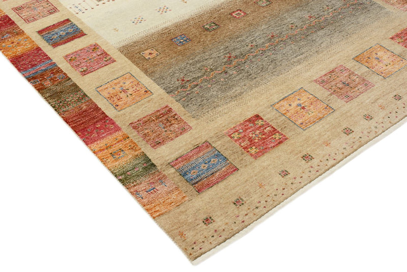 Gabbeh Teppich - Loribaft Indus - 255 x 173 cm - dunkelbeige