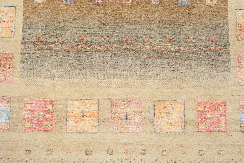 Gabbeh Teppich - Loribaft Indus - 255 x 173 cm - dunkelbeige