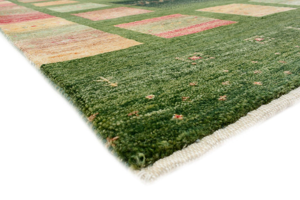 Gabbeh Teppich - Loribaft Indus - 308 x 205 cm - grün