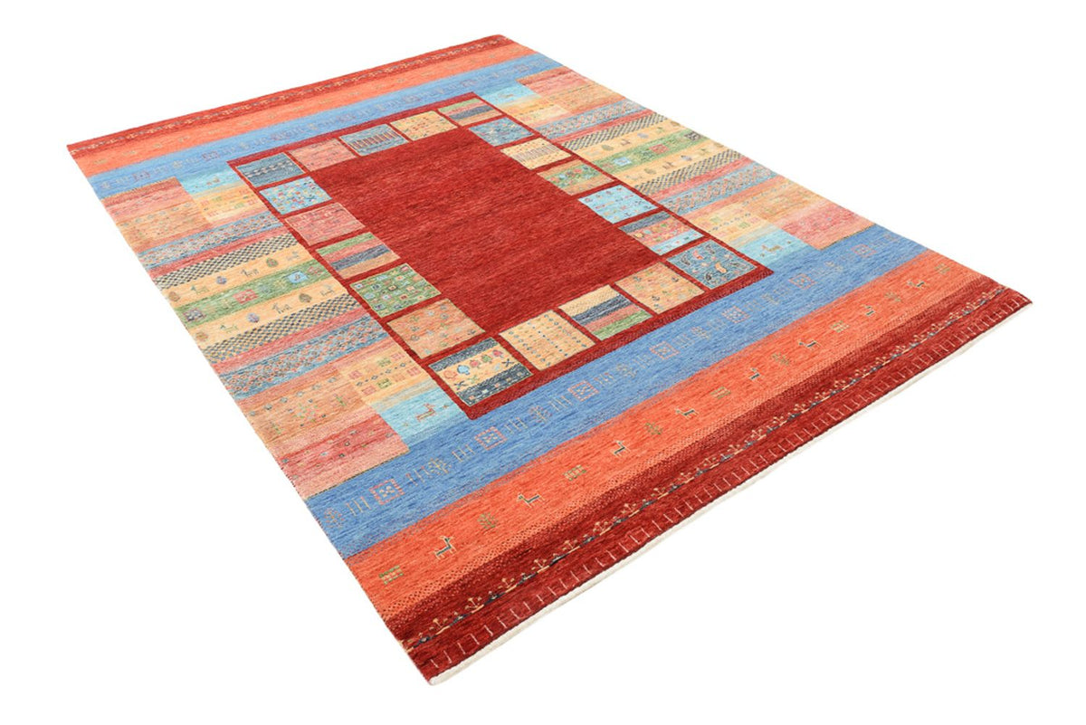 Gabbeh Teppich - Loribaft Indus - 242 x 176 cm - mehrfarbig