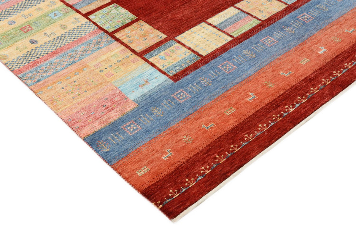 Gabbeh Teppich - Loribaft Indus - 242 x 176 cm - mehrfarbig