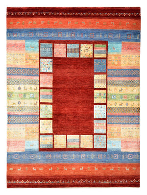 Gabbeh Teppich - Loribaft Indus - 241 x 178 cm - mehrfarbig