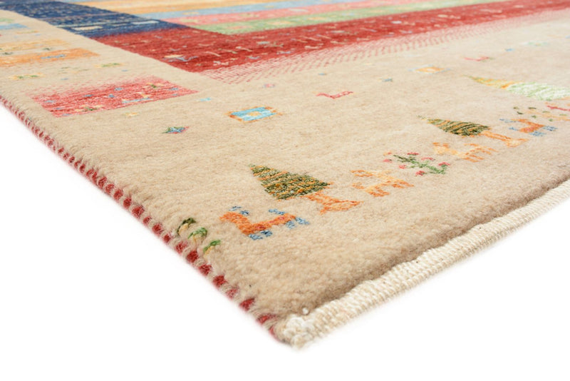 Gabbeh Teppich - Loribaft Indus - 198 x 154 cm - mehrfarbig