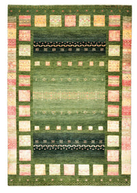 Gabbeh Teppich - Loribaft Indus - 183 x 127 cm - grün