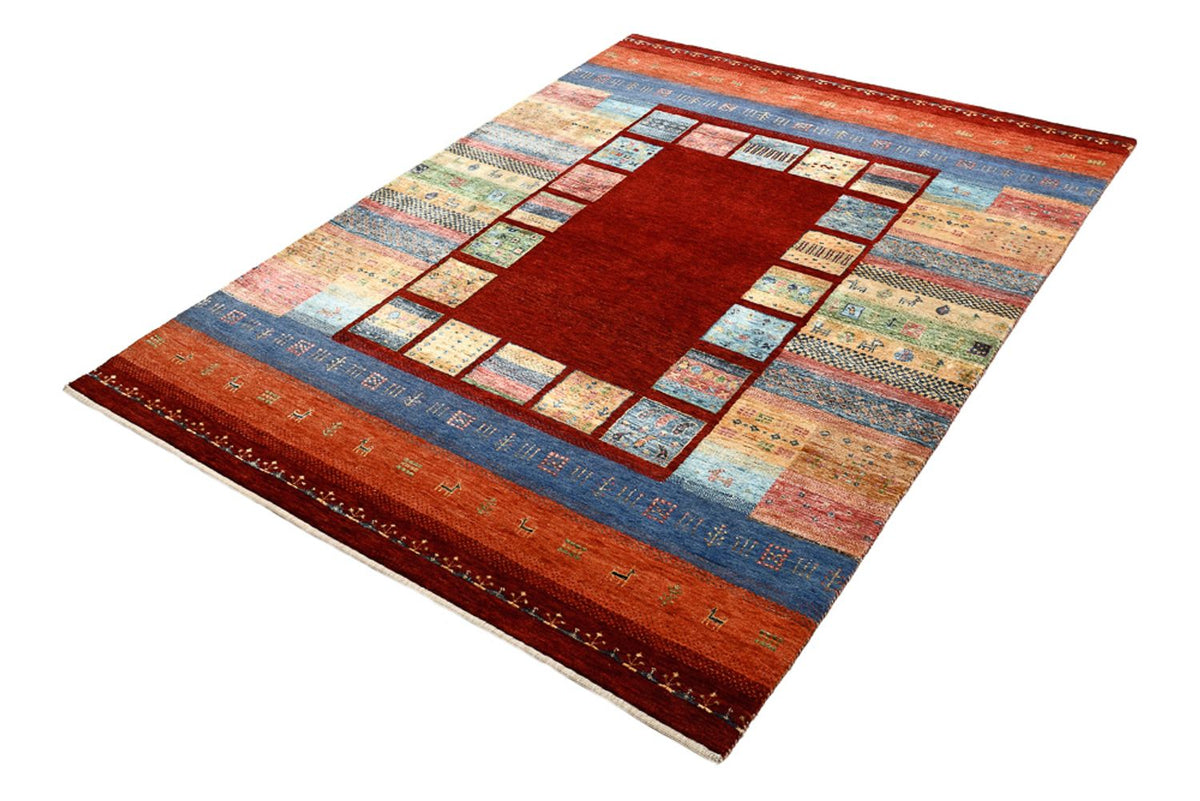 Gabbeh Teppich - Loribaft Indus - 201 x 155 cm - rot