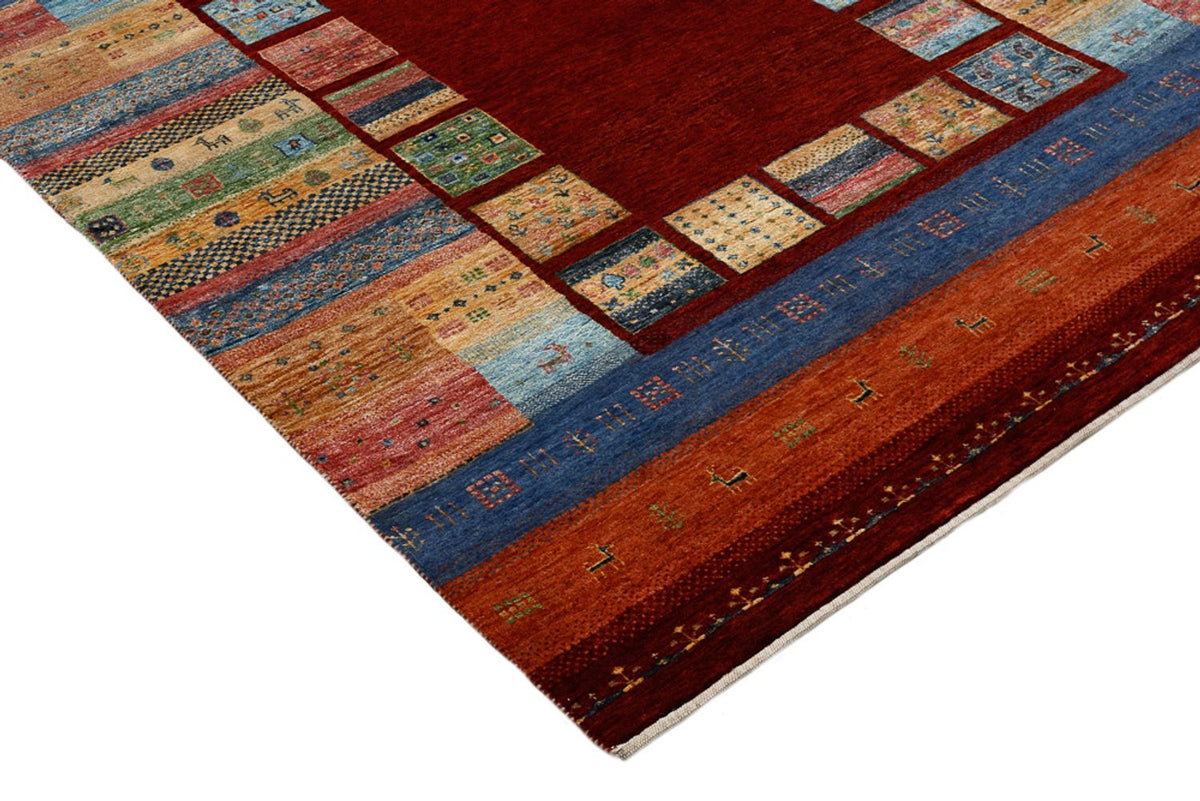 Gabbeh Teppich - Loribaft Indus - 201 x 155 cm - rot