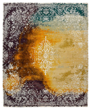 Designer Teppich - 298 x 248 cm - mehrfarbig
