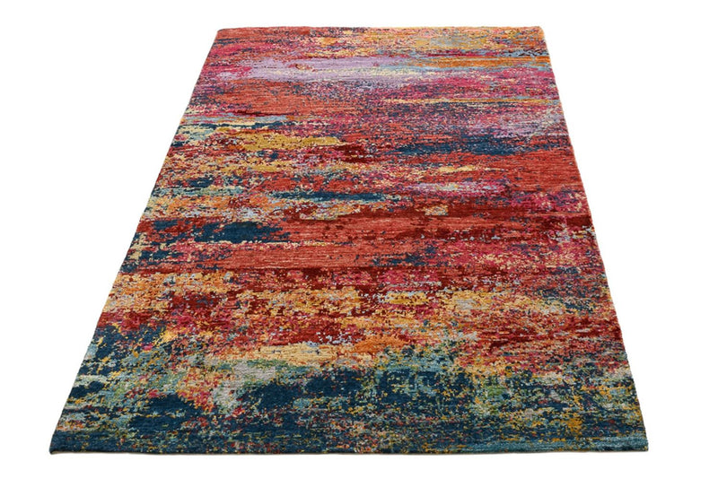 Designer Teppich - 182 x 119 cm - mehrfarbig