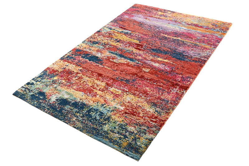 Designer Teppich - 182 x 119 cm - mehrfarbig