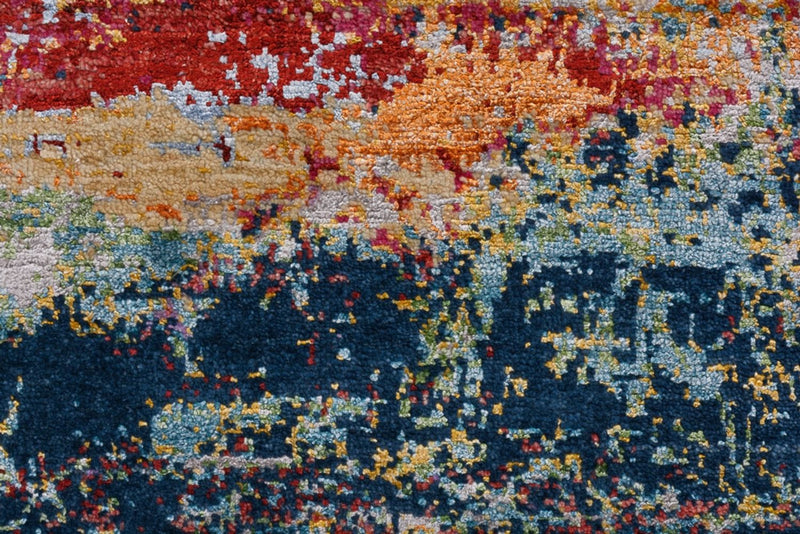 Designer Teppich - 182 x 119 cm - mehrfarbig