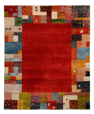 Gabbeh Teppich - Loribaft Indus - 294 x 247 cm - rot