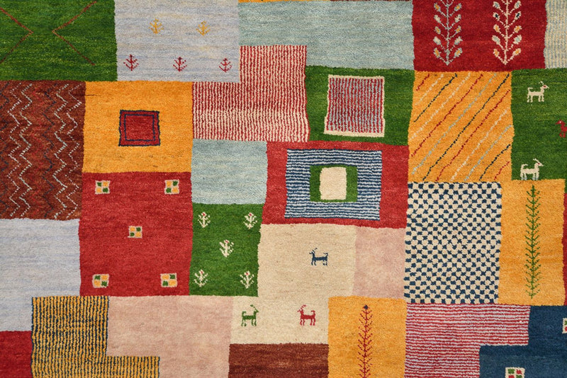Gabbeh Teppich - Loribaft Indus - 347 x 246 cm - mehrfarbig